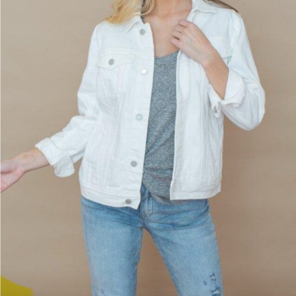 Blank NYC Classic White Jean Jacket